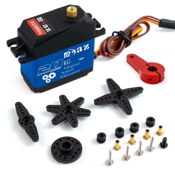 画像6: RCXAZ メタルハウジング 高速メタルギア デジタルサーボ 20kg-35kg 180 大トルク 防水 RCカークローラー SCX10 TRX4用 S201005010037303450 (6)