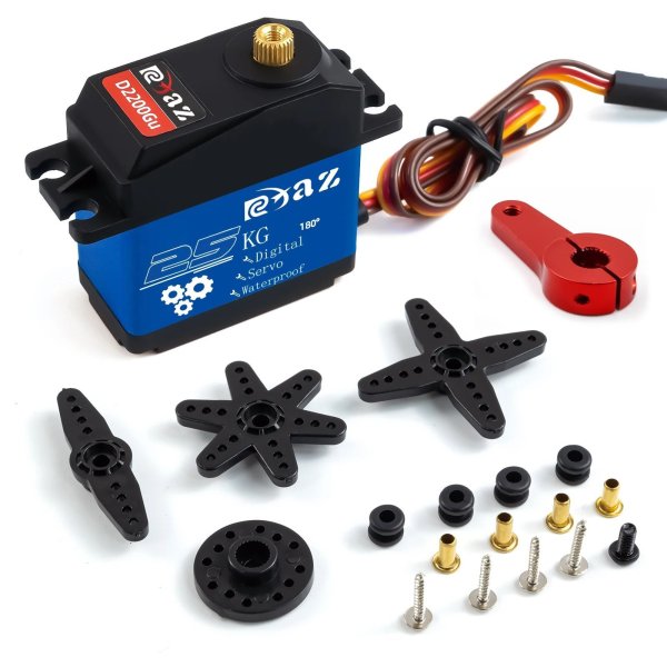 画像7: RCXAZ メタルハウジング 高速メタルギア デジタルサーボ 20kg-35kg 180 大トルク 防水 RCカークローラー SCX10 TRX4用 S201005010037303450 (7)