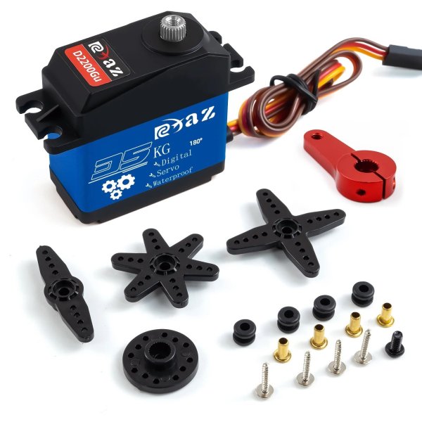 画像9: RCXAZ メタルハウジング 高速メタルギア デジタルサーボ 20kg-35kg 180 大トルク 防水 RCカークローラー SCX10 TRX4用 S201005010037303450 (9)