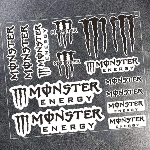 画像6: クリスマス反射モンスターエナジーステッカーロゴバイクタンクヘルメットバイク車用デカールヤマハホンダスズキカワサキKTM BMW用 S201005010154954993 (6)