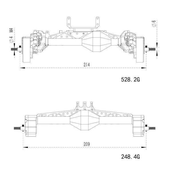 画像3: MEUS RACING チートコード Capra 1.9 ISO アクスルキット Axial Capra 1.9 4X4 および DIY SCX10 SCX10 II アップグレードパーツ用 S201005010175467684 (3)