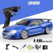 画像4: Ldrc 1899/a99 rtr 1/18 2.4 グラム rwd rc カードリフト gtr r34 ジャイロ LED ライトオンロードフル比例 合金 ボディシェル レーシング s  S222010270 (4)