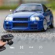 画像5: Ldrc 1899/a99 rtr 1/18 2.4 グラム rwd rc カードリフト gtr r34 ジャイロ LED ライトオンロードフル比例 合金 ボディシェル レーシング s  S222010270 (5)