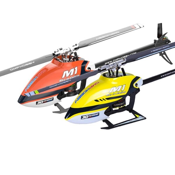 画像1: バッテリー2個付き BNF OMPHOBBY m1 v1 2.4G 6ch 3D エアロバティック デュアル ブラシレス ダイレクトドライブモーター RC ヘリコプター  S222035427 (1)