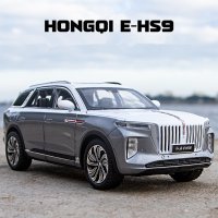 1/24 HONGQI E-HS9 SUV 合金 新エネルギー車模型ダイキャスト メタルの高シミュレーション音と光 S223256804648010439