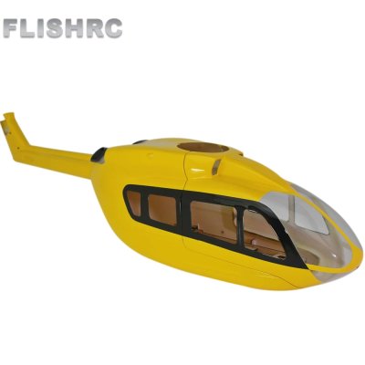 画像1: FLISHRC EC145 450 サイズ ファイバーグラス胴体スケール ヘリコプター  S223256804649178583