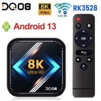 DQ08 RK3528 スマート TV ボックス android 13 4G + 32G クアッドコア Cortex A53 サポート 8K ビデオ 4K HDR10+ デュアル Wifi BT Google Voice S223256805689556349