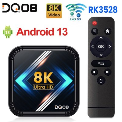 画像1: DQ08 RK3528 スマート TV ボックス android 13 4G + 32G クアッドコア Cortex A53 サポート 8K ビデオ 4K HDR10+ デュアル Wifi BT Google Voice S223256805689556349