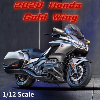 画像1: WELLY 1/12 ホンダ 2020 ゴールドウィング バイク模型 合金 ダイキャスト静的シミュレーションスケールコレクション S223256806005362691