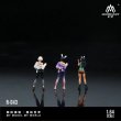 画像3: More Art 1:64 キュートで元気な女の子のフィギュアセット 樹脂製デコレーションフィギュアモデル ギフト・ディスプレイ・コレクション用 S223256808319980197 (3)
