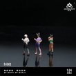 画像4: More Art 1:64 キュートで元気な女の子のフィギュアセット 樹脂製デコレーションフィギュアモデル ギフト・ディスプレイ・コレクション用 S223256808319980197 (4)
