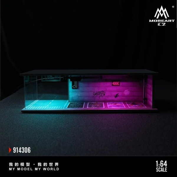 画像2: モアアート 1:64 04 駐車場ジオラマ ライトバージョン ディスプレイ&コレクション&ギフト用ジオラマ S223256808427011065 (2)