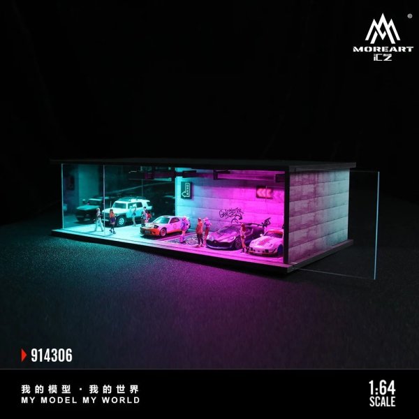 画像4: モアアート 1:64 04 駐車場ジオラマ ライトバージョン ディスプレイ&コレクション&ギフト用ジオラマ S223256808427011065 (4)
