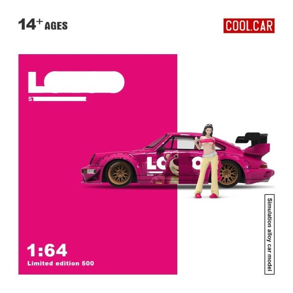 画像3: *予約注文*クールカー 1:64 964 ピンクベアペイントシミュレーション合金車モデルアクション&おもちゃフィギュアコレクション&ディスプレイ&ギフト用 S223256808968574856 (3)
