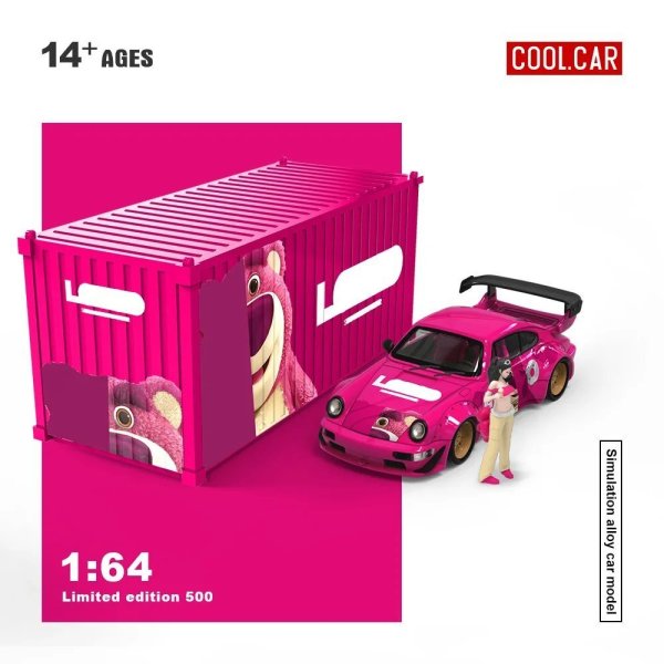 画像7: *予約注文*クールカー 1:64 964 ピンクベアペイントシミュレーション合金車モデルアクション&おもちゃフィギュアコレクション&ディスプレイ&ギフト用 S223256808968574856 (7)