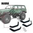 画像1: INJORA 1:10 RC クローラーブラックラバーフェンダーフレア アキシャル  SCX10  II 90046 90047 ボディ車シェル S2232818542501 (1)