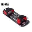 画像1: INJORA RC カーカーボンファイバーバッテリー取り付けプレートネクタイ付き 1/10 RC クローラーカー アキシャル  SCX10  90046 S2232862287420 (1)