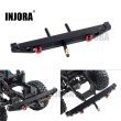 画像1: INJORA メタルリアバンパーLEDライト付き｜1:10 RCクローラーAXIAL SCX10 90046 90047アップグレードパーツ S2232876319050 (1)