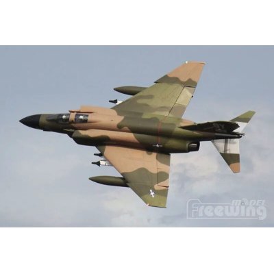 画像2: 電動コントロール Freewing F-4 90mm RC EDF ジェットモデル屋外キット サーボ 付き S2232887059014
