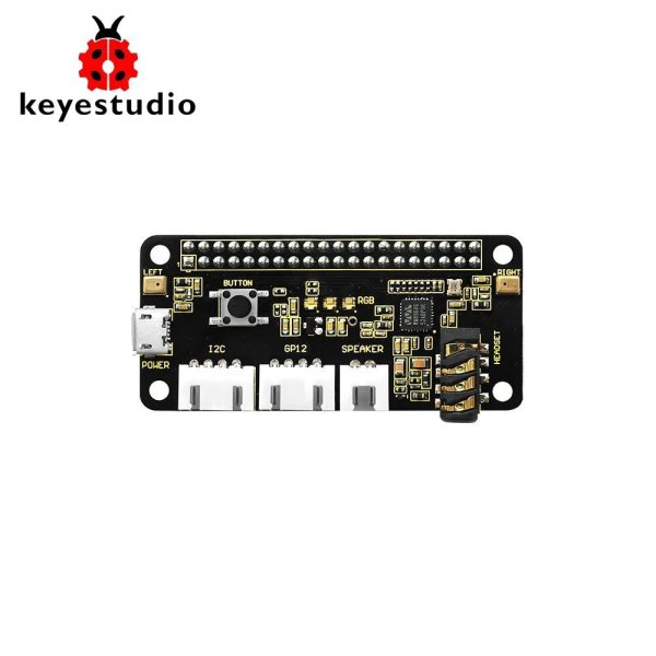 画像1: Keyestudio 5V ReSpeaker 2マイク Pi HAT V1.0 拡張ボード Raspberry Pi 4B/3B+/3B CE認証 S2232902300949 (1)