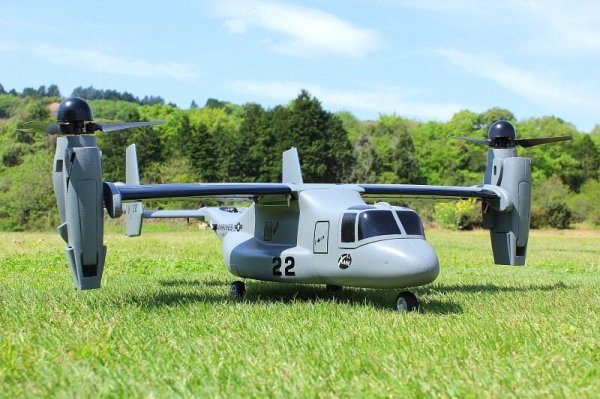 画像1: RC 飛行機モデル V22 V-22 垂直離着陸 VTOL PNP キット S2232957700161 (1)