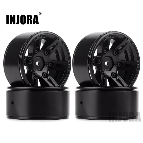 画像1: 4 個 メタル ホイールリム 1.9 インチビードロック 1/10 RC ロッククローラー アキシャル  SCX10  90046 AXI03007 タミヤ CC01 D90 TF2 trx-4  S2232986507183 (1)