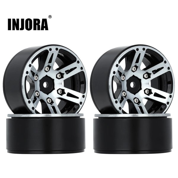 画像2: 4 個 メタル ホイールリム 1.9 インチビードロック 1/10 RC ロッククローラー アキシャル  SCX10  90046 AXI03007 タミヤ CC01 D90 TF2 trx-4  S2232986507183 (2)