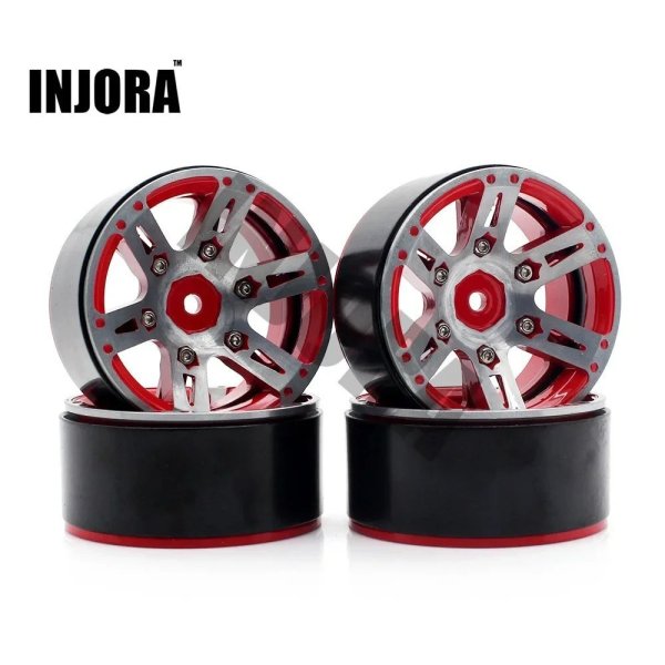 画像6: 4 個 メタル ホイールリム 1.9 インチビードロック 1/10 RC ロッククローラー アキシャル  SCX10  90046 AXI03007 タミヤ CC01 D90 TF2 trx-4  S2232986507183 (6)