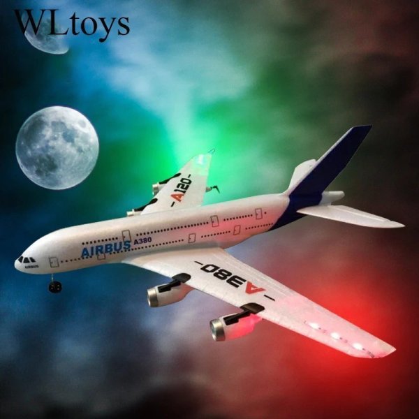 画像1: 2 バッテリー Wltoys A380 飛行機 2.4G 3Ch RC 飛行機固定翼 S2232996856513 (1)