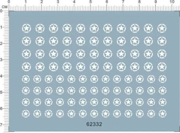画像1: 米軍 ホワイト スター タンク マーキング デカール モデルキット ユニバーサル 詳細 S2233010690295 (1)