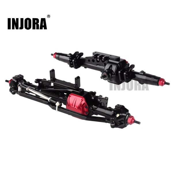 画像1: INJORA 完全な金属 RC カーフロント + リア アクスル 1:10 ロッククローラー軸 WRAITH 90018 90020 90045 RR10 90048 90053 S224000370663971 (1)