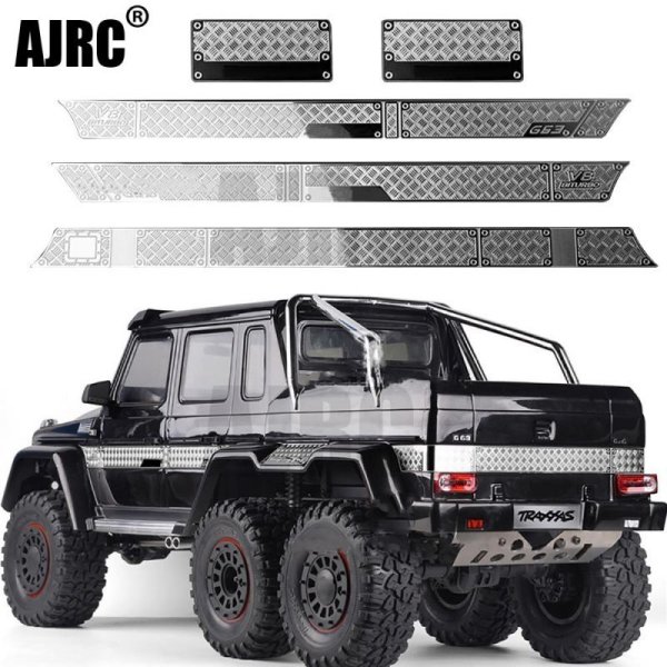 画像1: 1/10 TRAXXAS TRX-6 G63 TRX-4 G500RC車体部品用ステンレス鋼装飾シート滑り止めプレート S204000456898106 (1)