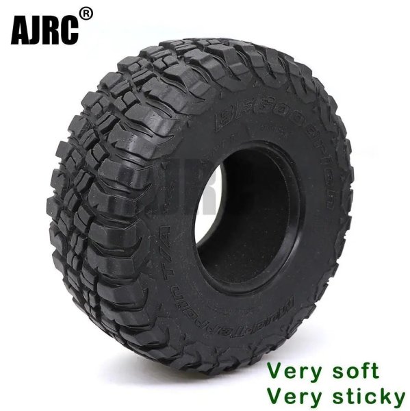 画像1: 4PCS 2.2インチ 120mm ラバータイヤ 1/10 クローラー SCX10 II 90046 90047 TRX4 RC4WD D90 D110 TF2 S224000466050542 (1)