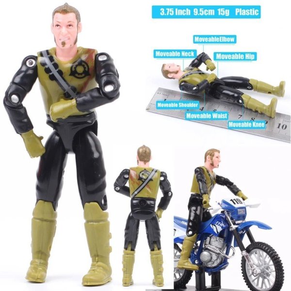画像12: １個1/18スケール3.75インチレーサーバイク兵士ミニフィギュア玩具 S254000991802906 (12)