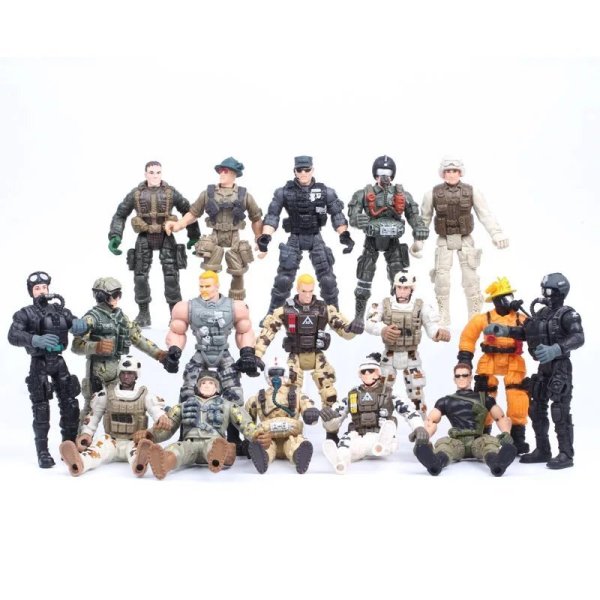 画像3: １個1/18スケール3.75インチレーサーバイク兵士ミニフィギュア玩具 S254000991802906 (3)