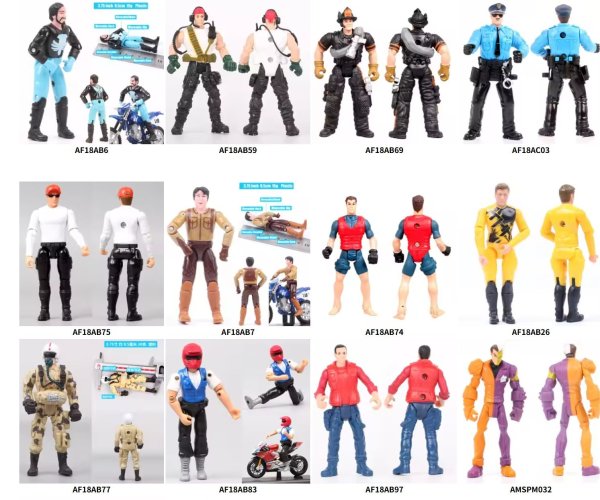 画像7: １個1/18スケール3.75インチレーサーバイク兵士ミニフィギュア玩具 S254000991802906 (7)