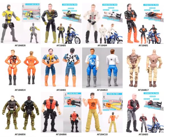 画像8: １個1/18スケール3.75インチレーサーバイク兵士ミニフィギュア玩具 S254000991802906 (8)