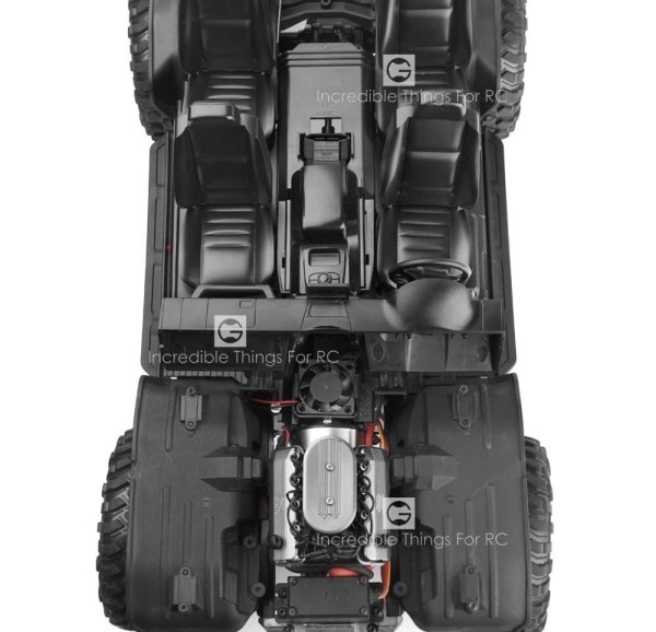 画像6: ブラックABS内装キット TRX6/TRX-4 G63/G500 シート＆ダッシュボード S224001019978746 (6)