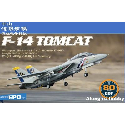 画像1: Freewing デュアル 80mm EDF RC 飛行機ジェット モデル F-14 トムキャット 可変掃引翼 PNP-AND-ミサイル付き S224001351282150