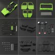 画像5: 1:10スケール コンバーチブル ハードボディキット 313mmホイールベース 1/10 RCクローラー Axial SCX10 Wrangler Rubicon TRX4 Redcat GEN8用 S22d1625607243 (5)