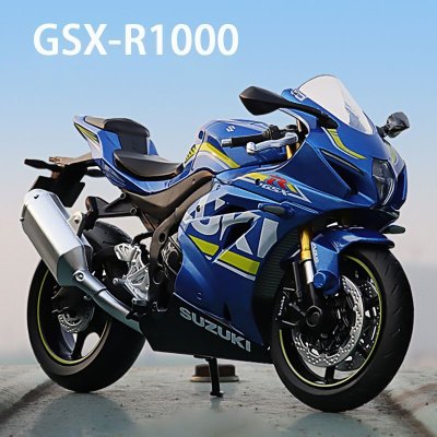 画像1: 1:12 ダイキャストバイク模型 F-スズキ GSX-R1000サスペンションオフロードコレクション S20d1983259761