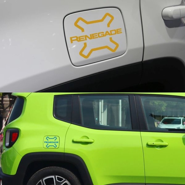 画像3: 車用燃料タンクキャップステッカー JEEP Renegade SPORT LATITUDE UPLAND TRAILHAWK JEEPSTER ISLANDER 自動車アクセサリー ビニールフィルム デカール S25d2400549672 (3)