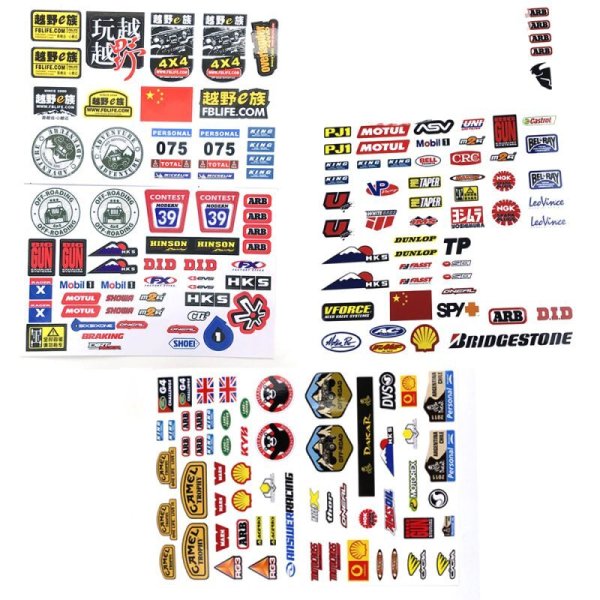 画像1: RCカー ロゴラベル ステッカー1/10 クローラー アキシャル  SCX10 IIIラングラージープ90046トラクサス TRX4 ディフェンダーTRX6 G63 D100 D90 S20d2518370548 (1)
