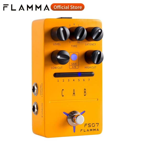 画像1: FLAMMA FS07 IRキャビネットシミュレーションペダル キャビネットシミュレーション ギターエフェクトペダル インプーズレスポンスローダー 7プリセット 11ファクトリーIR S22d2696645156 (1)