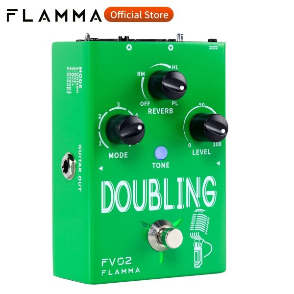 画像1: FLAMMA FV02 ボーカルダブリングエフェクトプロセッサー 48Vファンタム電源対応 複数のボーカルモード 2つの出力モード S22d2947365933 (1)