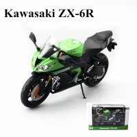1/12 カワサキニンジャ ZX-6R レーシングクロスカントリーバイク模型シミュレーション メタルストリートモーターサイクルコレクション S22d3272049551