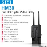 SIYI HM30 フライモアコンボ フル HD デジタルビデオリンク無線システム送信機 OLED タッチスクリーン 1080p 60fps 150ms FPV OSD 30KM S22d3279927652