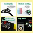 画像2: Microbit V2付き: Yahboom Microbitカー プログラミング可能な Microbit V2 V1用 コーディングロボット バッテリー付き CE RoHS STEM教育用 Microbitロボット S22d3417453367 (2)