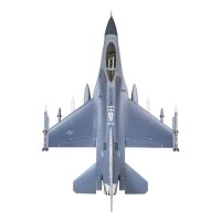 FMSRC 飛行機 80mm ダクトファン EDF ジェット F16 F-16 ファルコン 6CH フラップ付き PNP ジャイロなし S22d3609764869