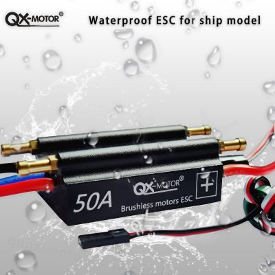 画像2: 50A 70A 90A 120A QX モーター防水ブラシレス ESC 2-6S スピードコントローラー RC ボート船用 BEC 5.5 V/5A 水冷システム S22d3872209002